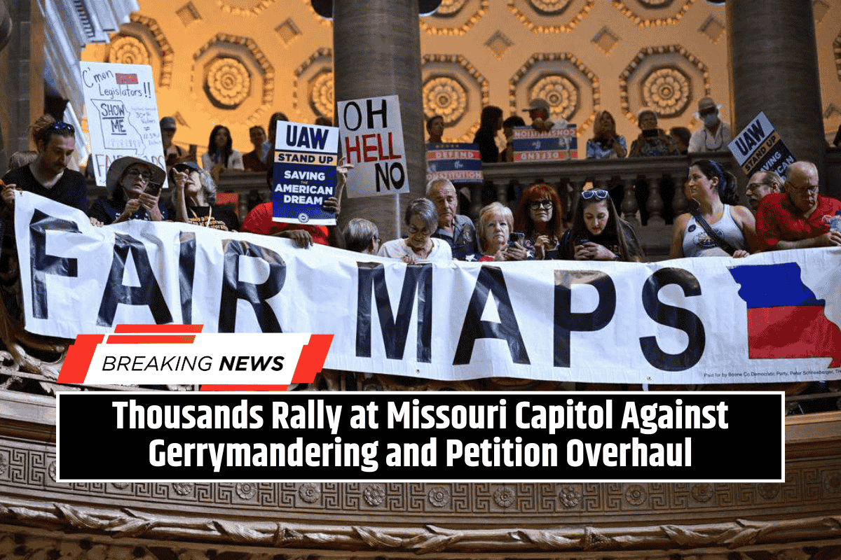 Thousands Rally at Missouri Capitol Against Gerrymandering and Petition Overhaul